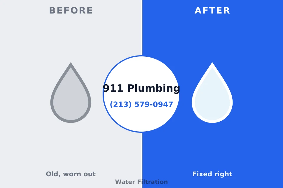 Before and after: plumbing company Delshire, OH